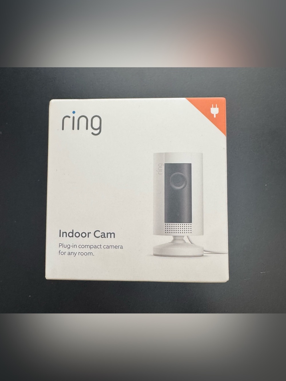 Ring Indoor Cam Wired Security Camera - White with Black Lens